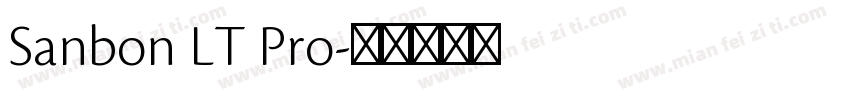 Sanbon LT Pro字体转换